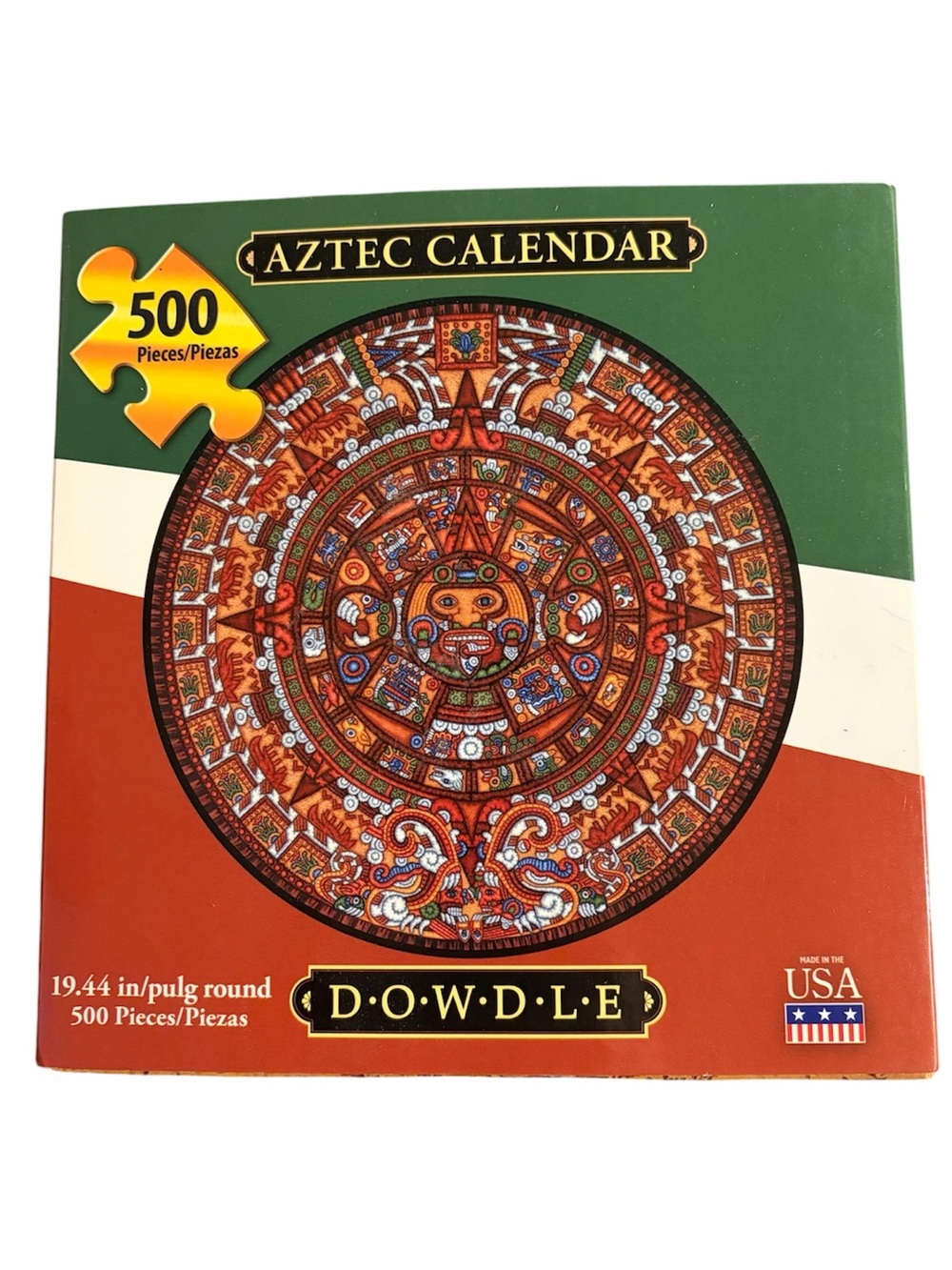 Dowdle Aztec Calendar 500 Piece Round Puzzle